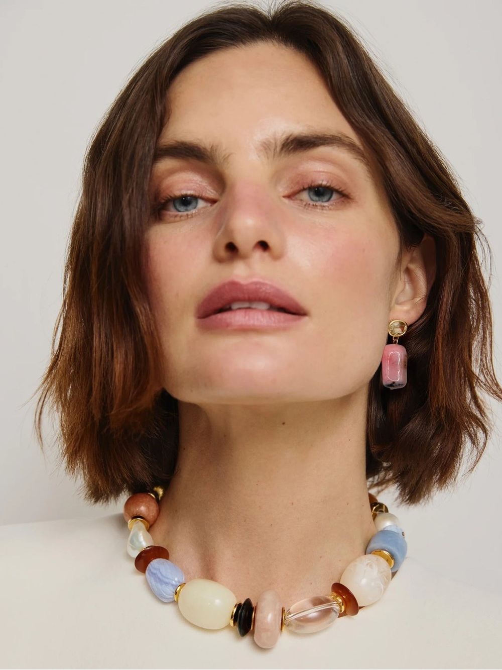LIZZIE FORTUNATO Rosado Earrings